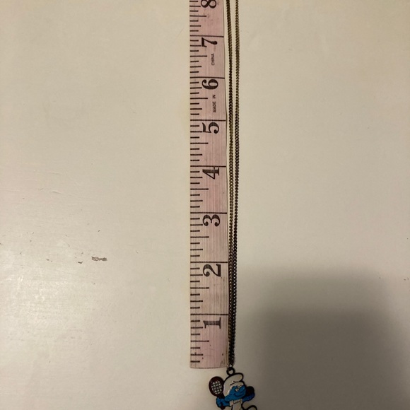 VTG Smurfs tennis player chain necklace - Picture 5 of 8